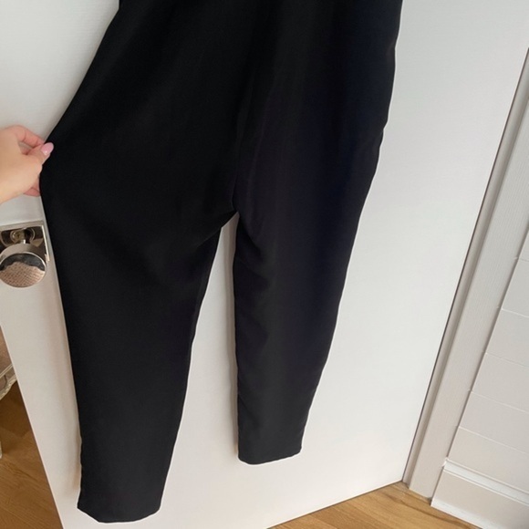 DVF Diane Von Furstenberg Silk Caroline Jewel Embellished Black Jumpsuit Size 12 - Picture 10 of 16